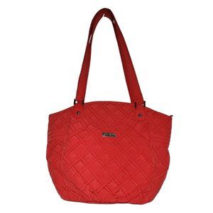 Vera Bradley Glenna  Shoulder Bag Purse Tote Canyon Sunset Red Microfiber